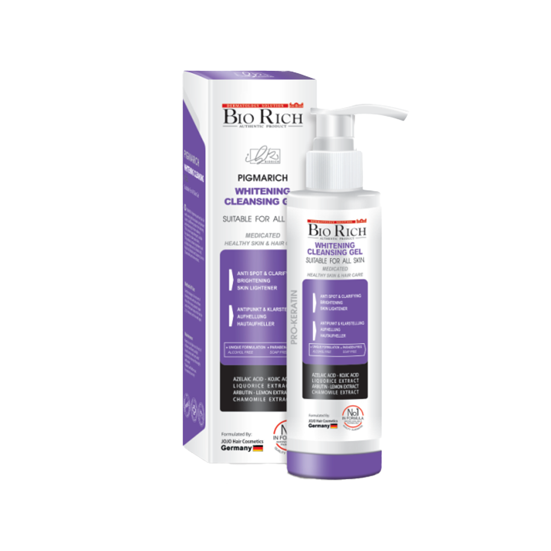 ژل شستشو صورت بایوریچ مدل روشن کننده و ضدلک حجم 200 میلی لیتر